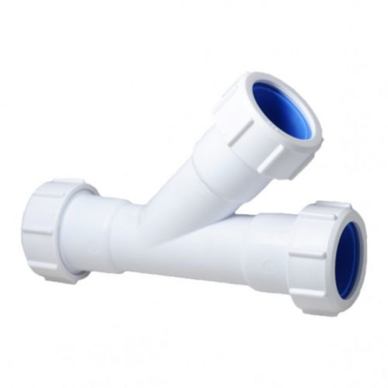 Тройник косой 40 х 40 х 40 мм, компрес.