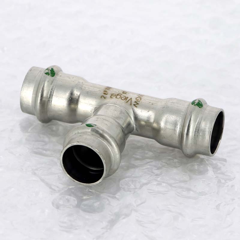 Тройник пресс 18 нерж.сталь Sanpress Inox SC-Contur