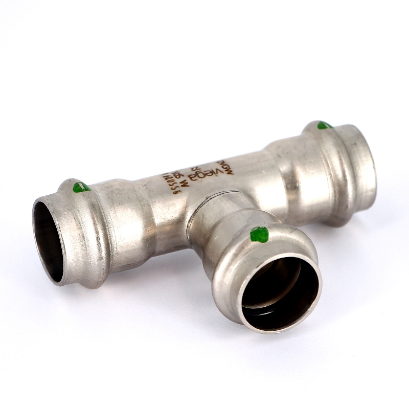 Тройник пресс 22 нерж.сталь Sanpress Inox SC-Contur