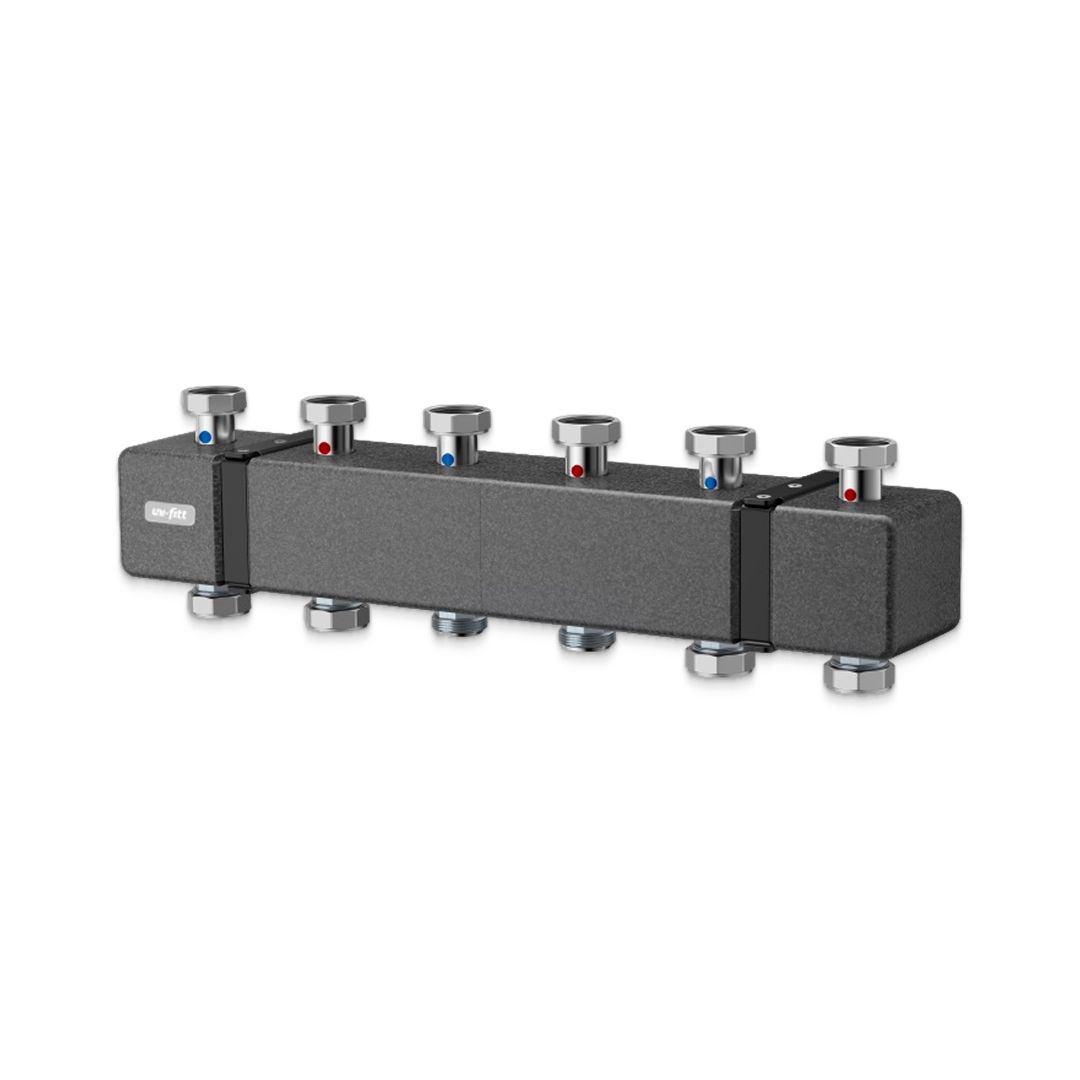 Коллектор Stout DN25 5 контуров нержавеющая сталь 435X4005