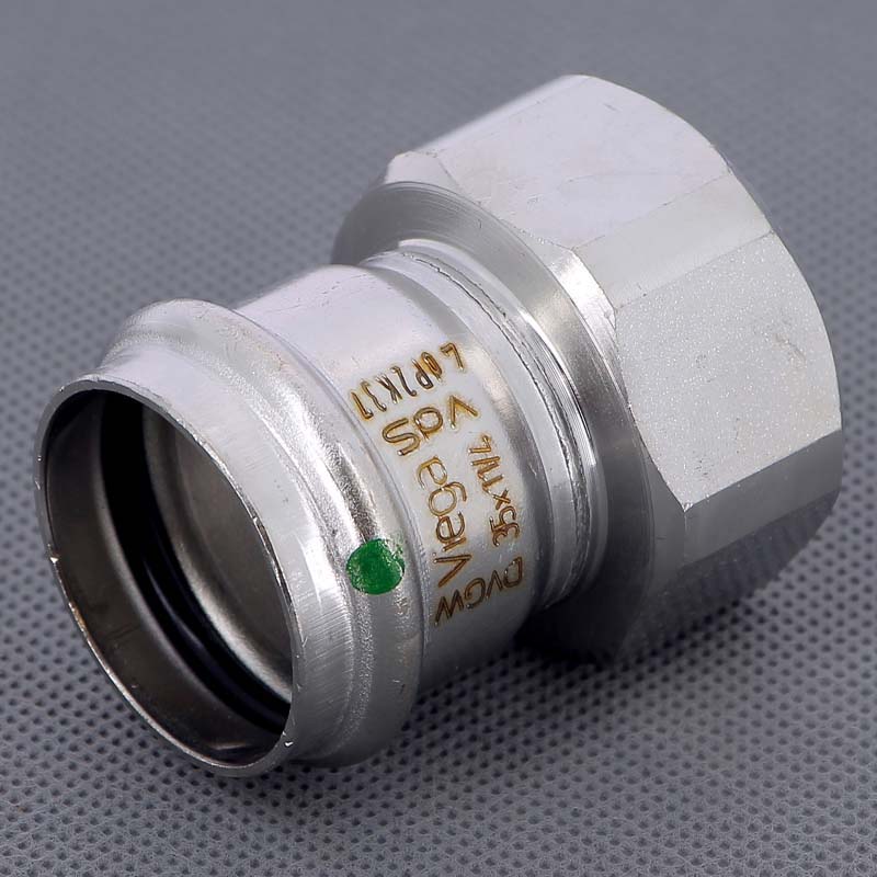 Муфта пресс-В 35х1'1/4 нерж.сталь Sanpress Inox SC-Contur