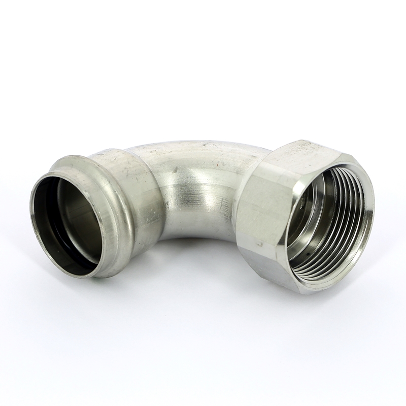 Отвод пресс-В 90' 35x1'1/4 нерж.сталь Sanpress Inox SC-Contur