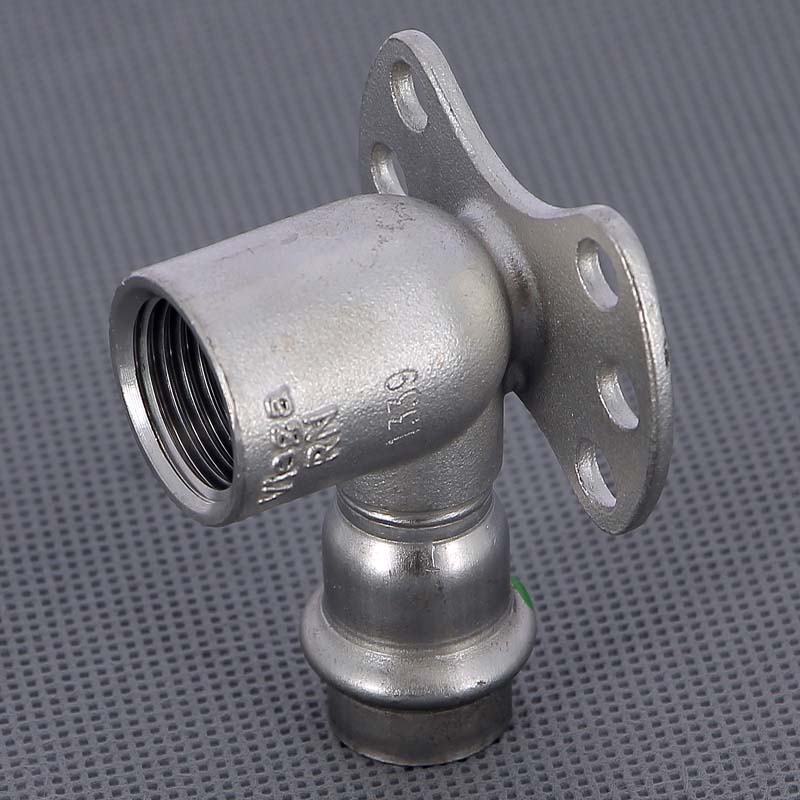 Водорозетка пресс-В 15х1/2'  нерж.сталь Sanpress Inox SC-Contur