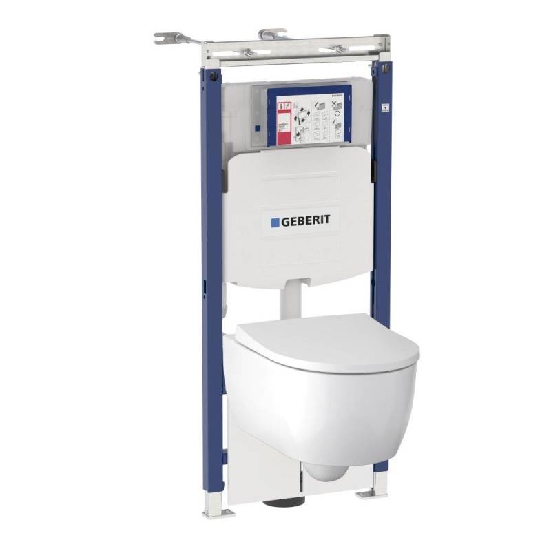 Комплект инсталляции Geberit iCon с подвесным унитазом и сиденьем 500.362.TC.I