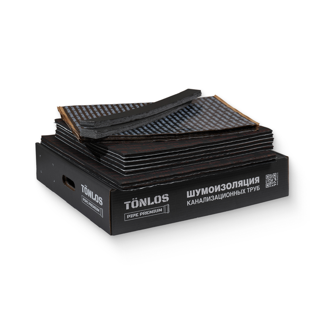 Комплект для шумоизоляции канализационных труб TONLOS PIPE PREMIUM PIPE PREMIUM