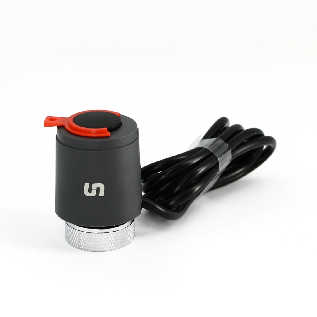 Привод термоэлектрический 230 В нормально закрытый, черный, кабель 1 м