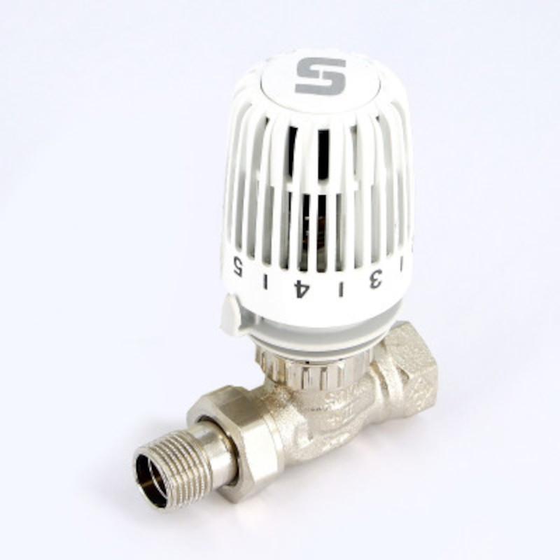 Ограничитель температуры обратного потока теплоносителя НВ 1/2 х 3/4 ЕК с разъём. соедин.,никел.