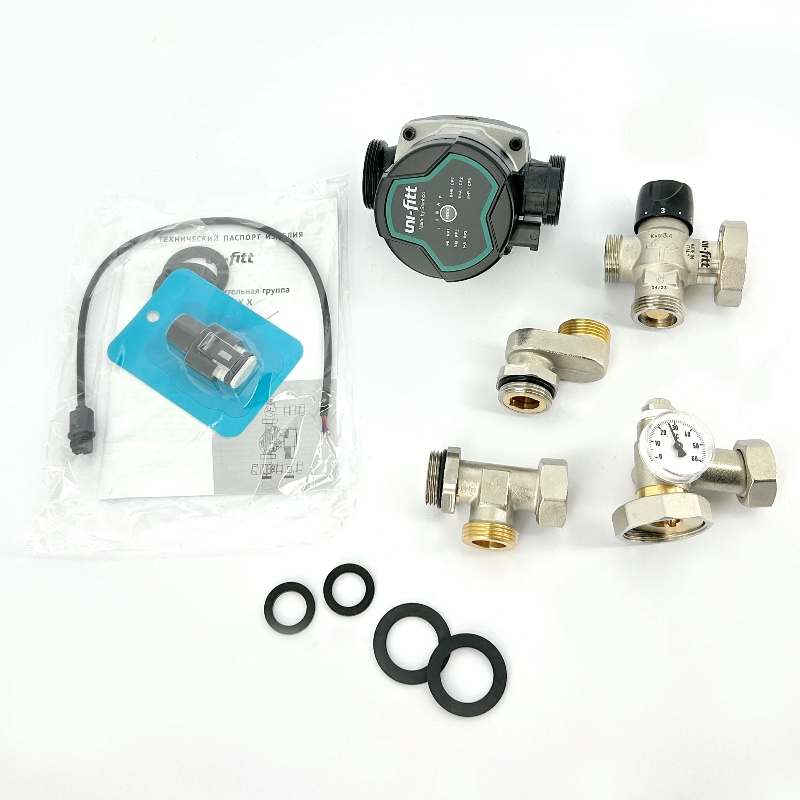 Насосно-смесительная группа SOLOMIX X с наружной резьбой 1, с насосом Uni-Fitt GTA 25-7 130