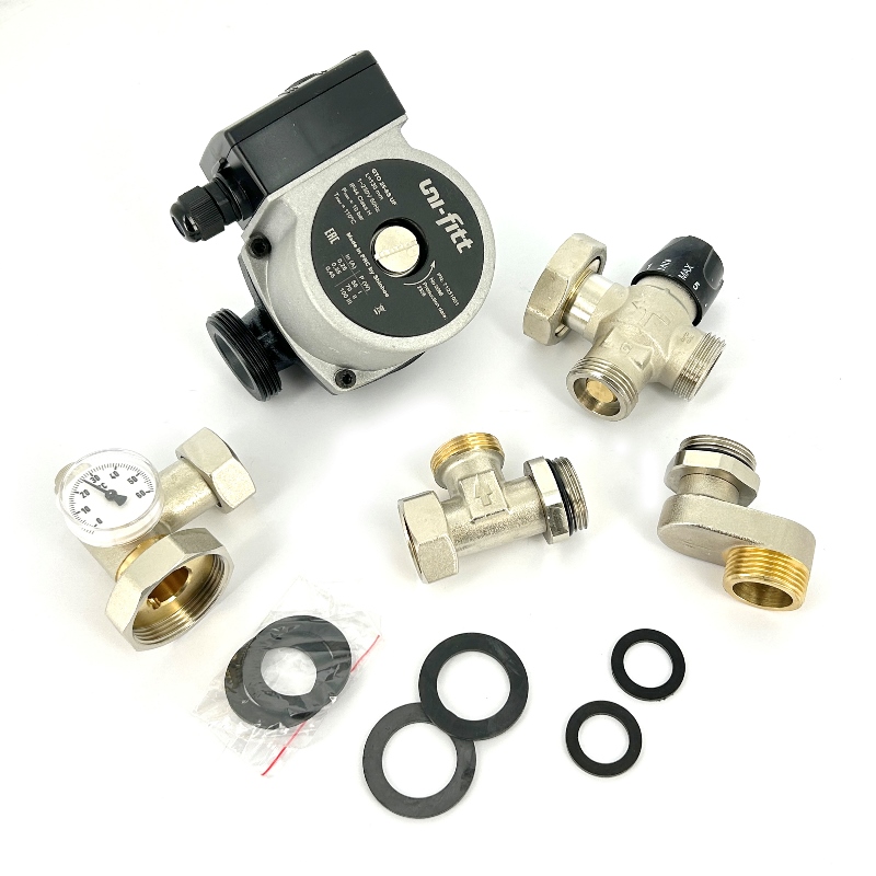 Насосно-смесительная группа SOLOMIX X с наружной резьбой 1, с насосом Uni-Fitt GTO 25-6S 130