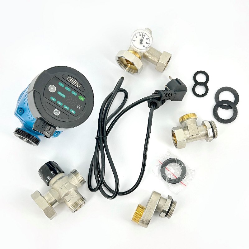 Насосно-смесительная группа SOLOMIX X с наружной резьбой 1, ZOTA EcoRING 25/60