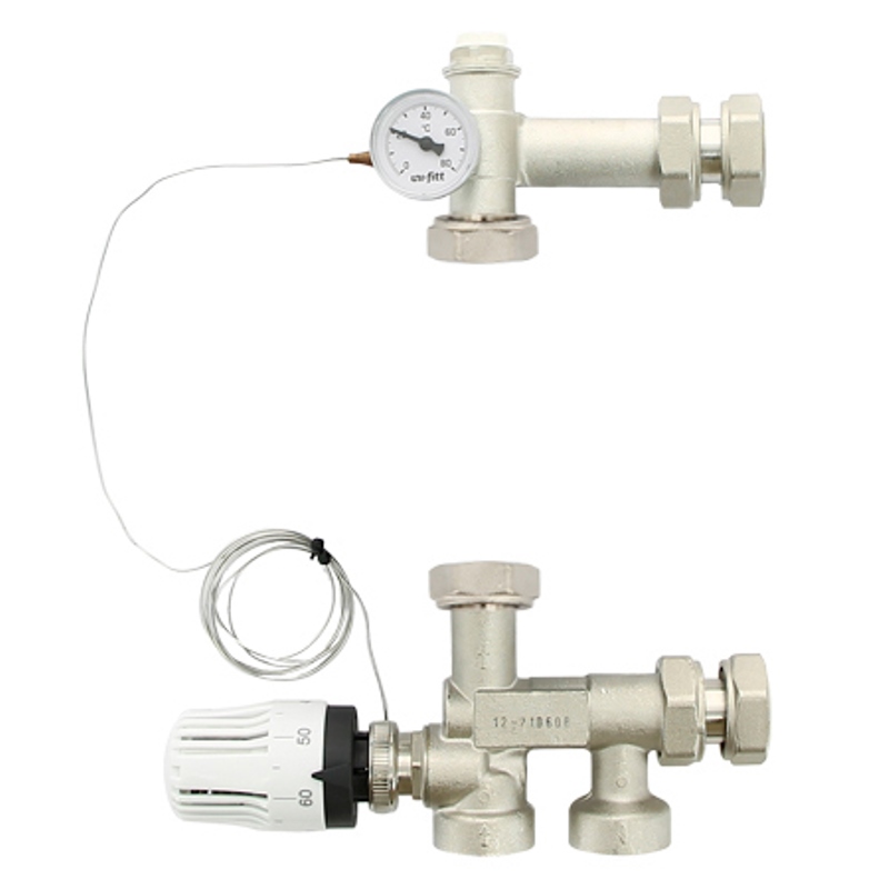 Насосно-смесительная группа SOLOMIX MINI с наружной резьбой 1, с насосом Uni-Fitt ECP 15/60 130