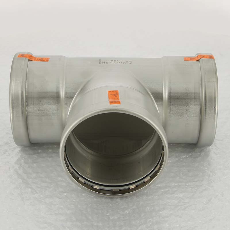 Тройник пресс 108 нерж.сталь Sanpress Inox