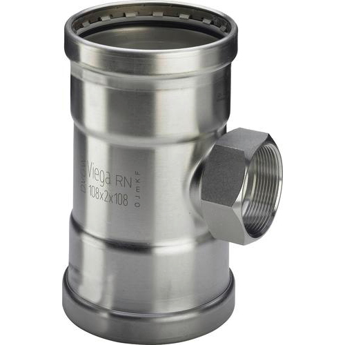 Тройник пресс 108 x 2B x 108 нерж. сталь Sanpress Inox SC-Contur