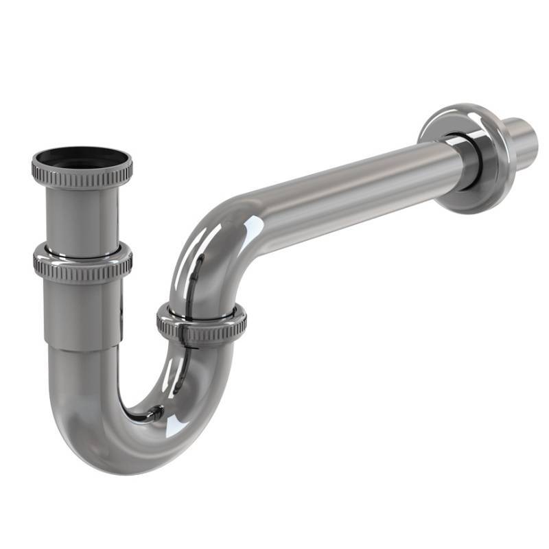 Сифон трубный Geberit для умывальника 1 1/2 x 1 1/4 x 40 мм горизонтальный выпуск белый 151.107.11.1