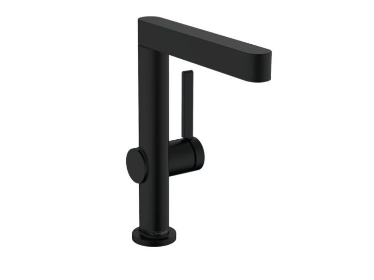 Смеситель для раковины Hansgrohe Finoris 260 однорычажный черный матовый 76060670
