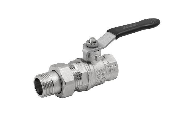 Кран шаровой Högert Technik Strong T 1 1/4 НР-ВР рычаг с разъемным соединением EV1143101