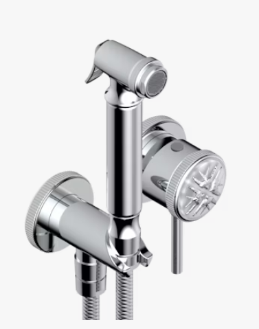 Гигиенический душ THG Hirondelles Platinum stamped со смесителем хром A4KA025840MBG