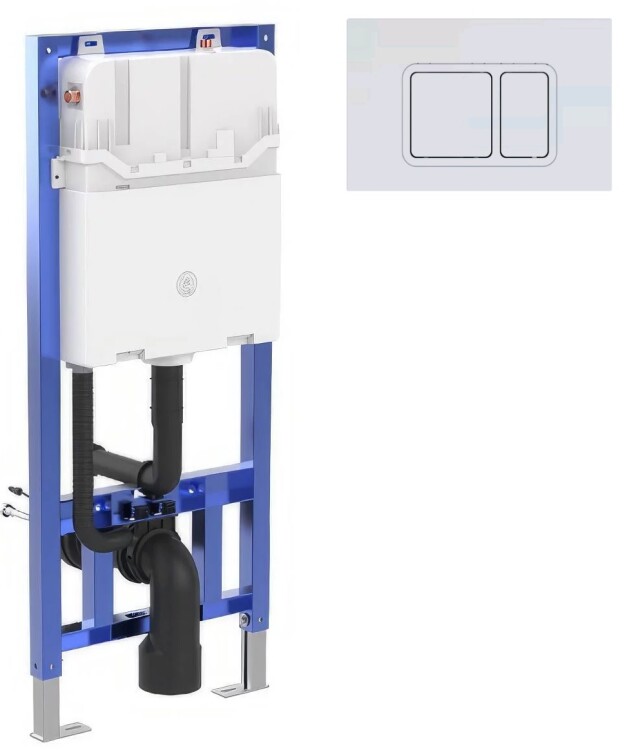 Инсталляция для унитаза Hogibe Smartflow 500х120х1135 мм клавиша хром SF19007807C