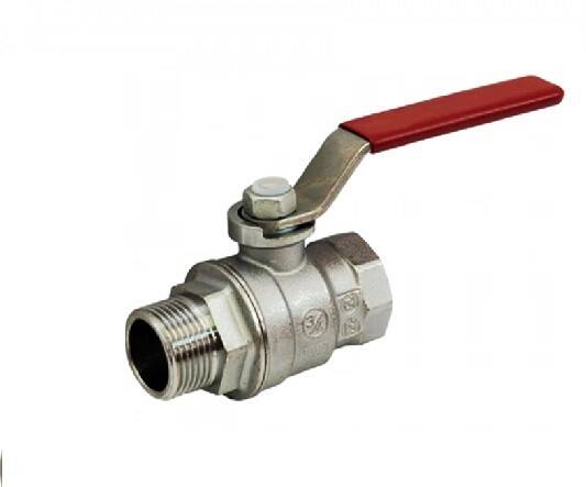 Кран шаровой полнопроходной Giacomini R854L 1 ВР-НР ручка рычаг R854LX025