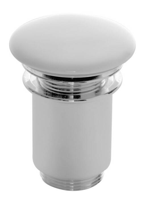 Донный клапан Scarabeo для раковины 1 1/4 хром/белый 10010CCRWHITE