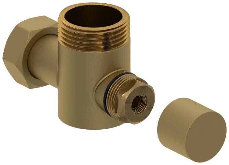 Вентиль угловой Сунержа под шестигранник G 1 x 3/4 золото матовое 032-1300-0134