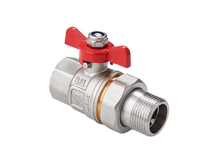 Кран шаровой MVI Ду 32 PN40 вн-американка бабочка 1291020