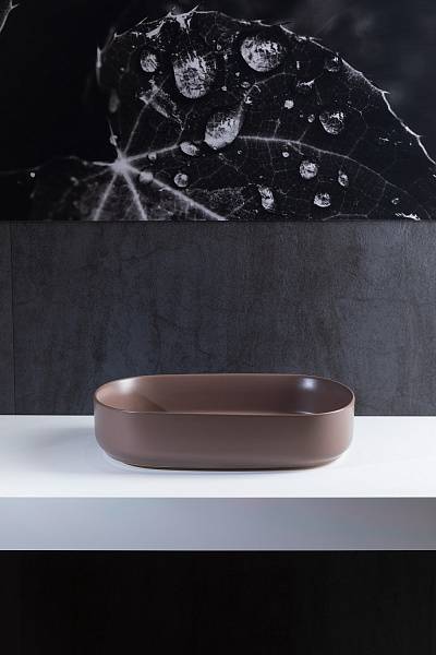 Раковина накладная Allen Brau Fantasy 55 см коричневый 4.11022.TP