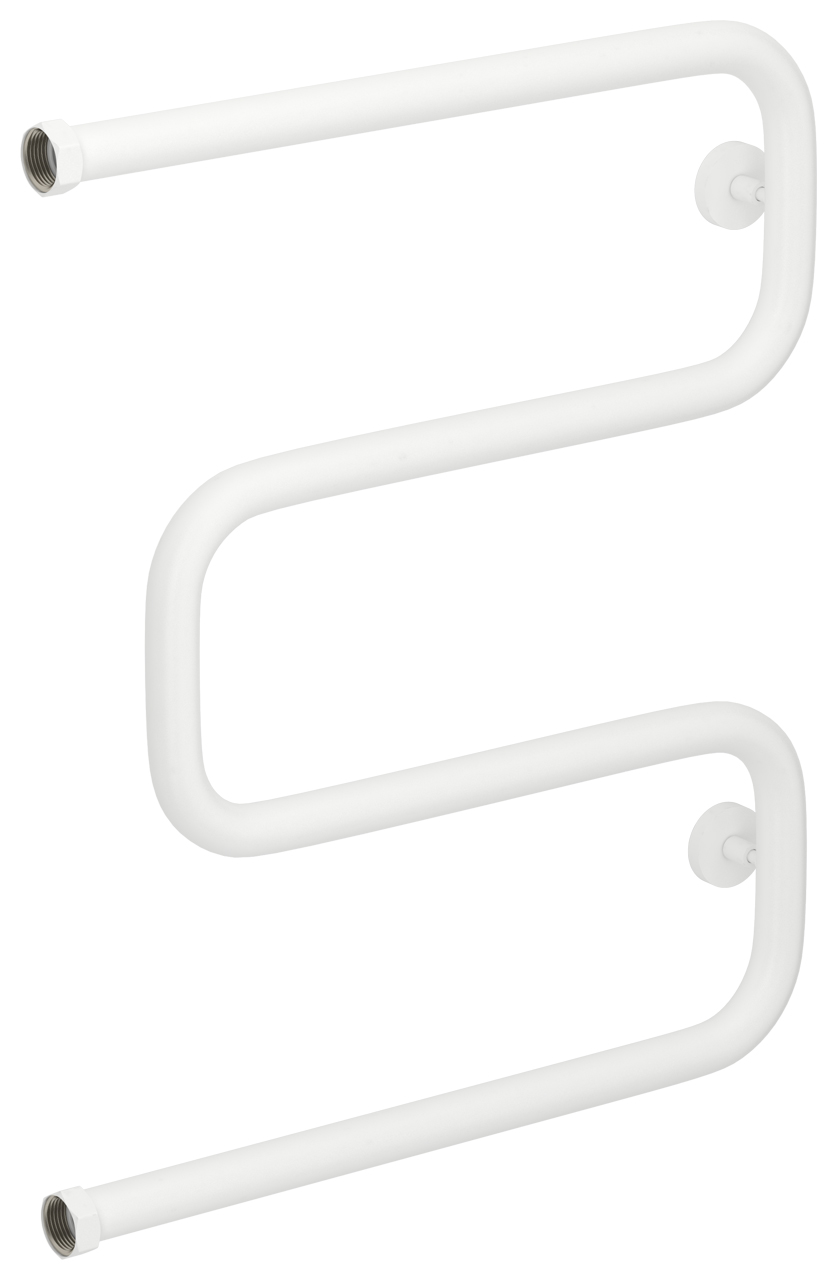 Полотенцесушитель водяной Сунержа Ш-образный+ 530x628 мм белый матовый 30-4014-6050