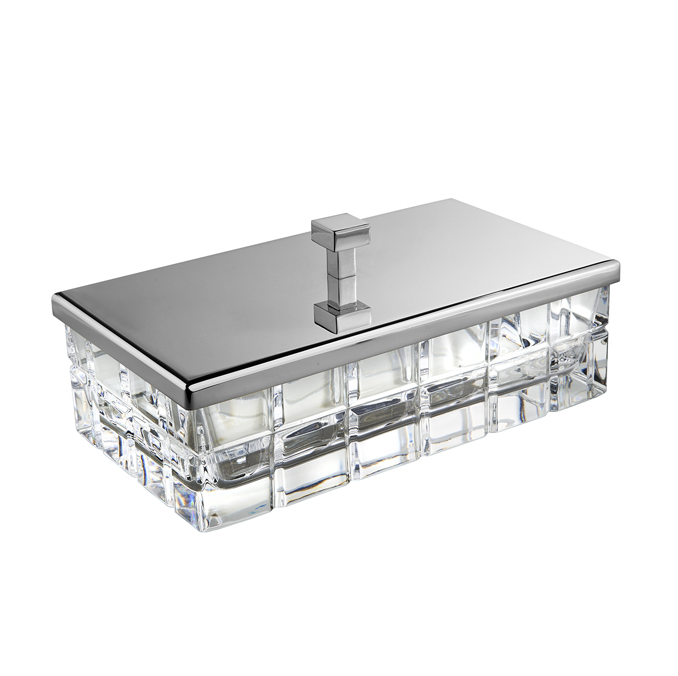 Контейнер настольный 3SC Palace 230х125х100 мм никель сатинированный черный матовый PA78ACRCFSM