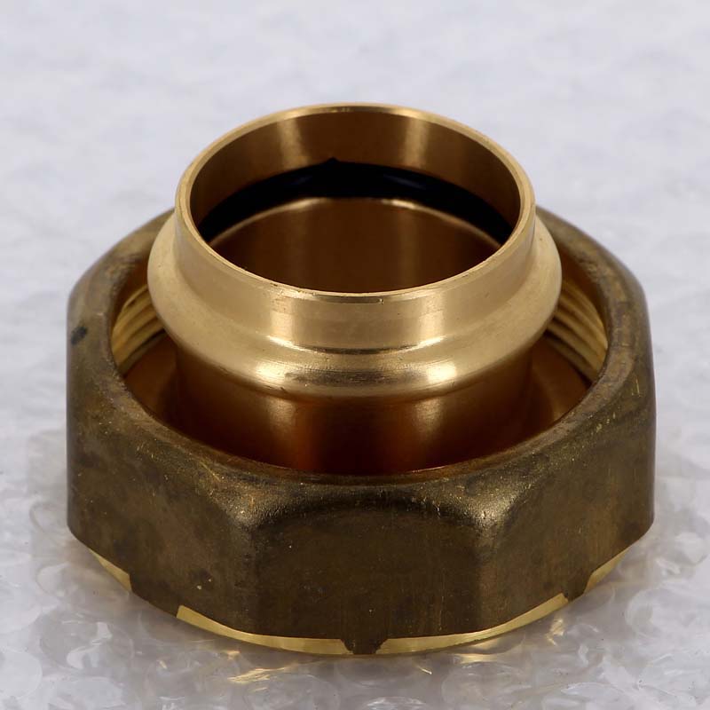 Муфта пресс с накидной гайкой Viega Sanpress 35x2 бронза 305024