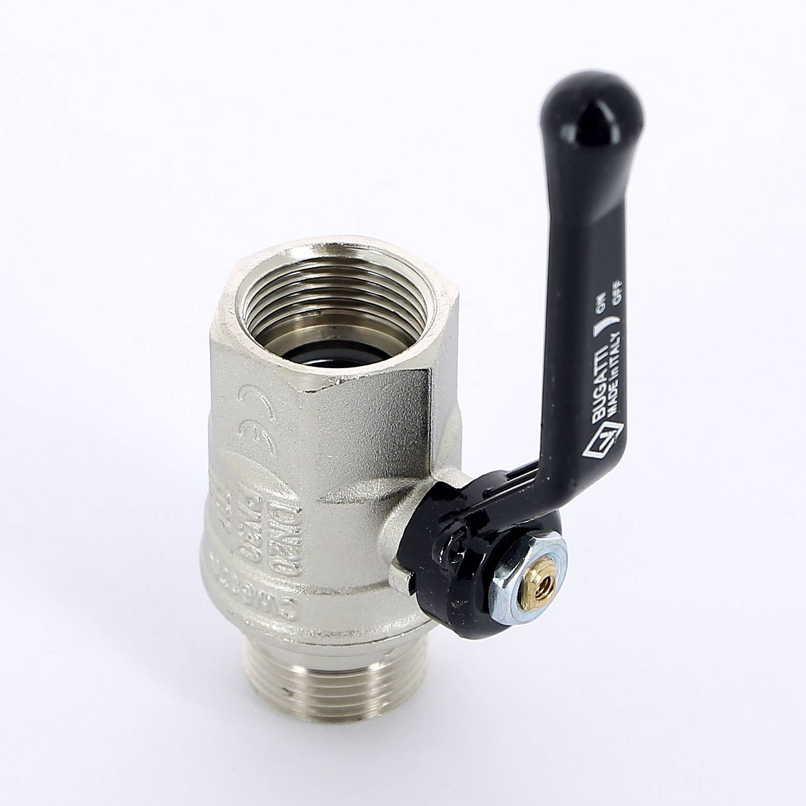 Кран шаровой Bugatti New Jersey 3/4 НР-ВР рычаг 09150004