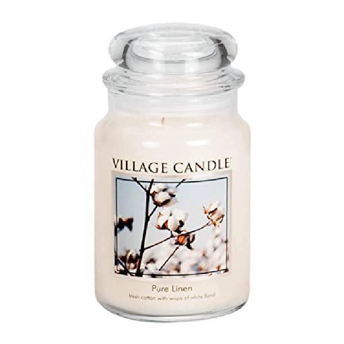 Ароматическая свеча Village Candle Хлопок и лен 602 г 10124