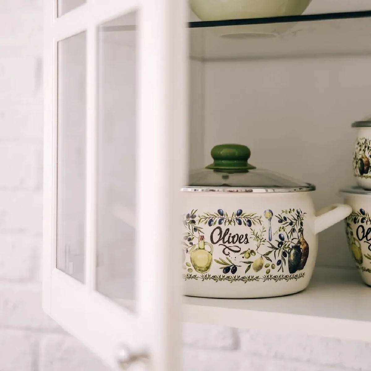 Кастрюля эмалированная Metrot Олива 3 л 7301