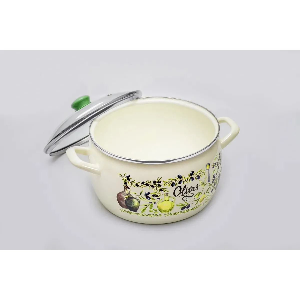 Кастрюля эмалированная Metrot Олива 3 л 7301