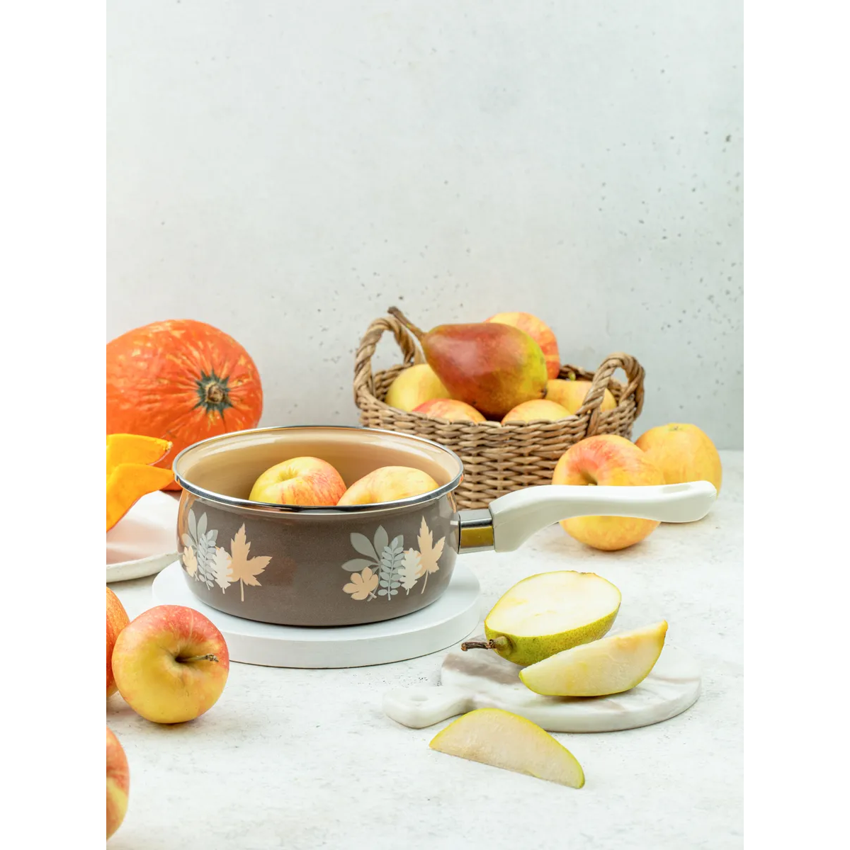 Ковш эмалированный Metrot Осенняя соната 1.6 л 7265