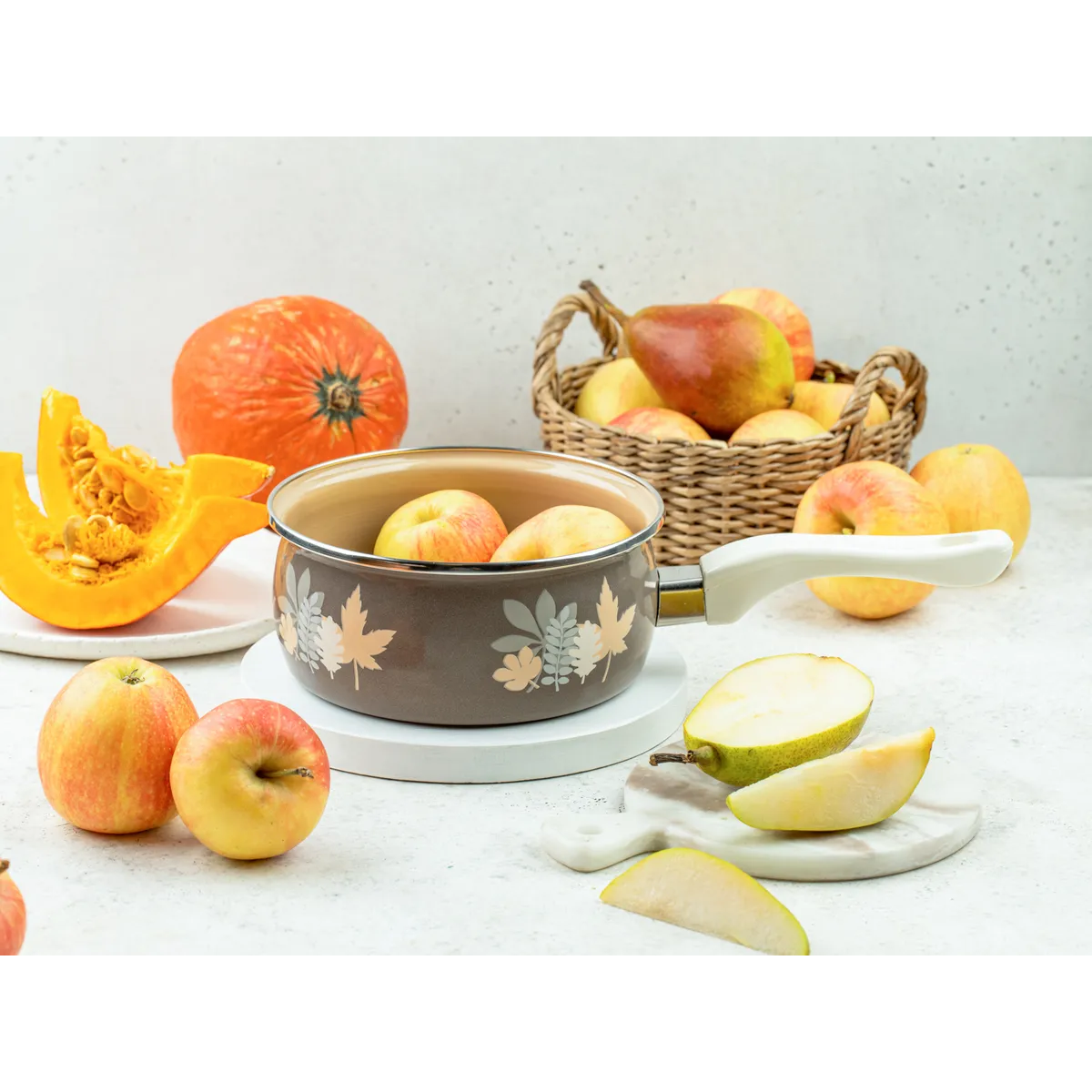 Ковш эмалированный Metrot Осенняя соната 1.6 л 7265