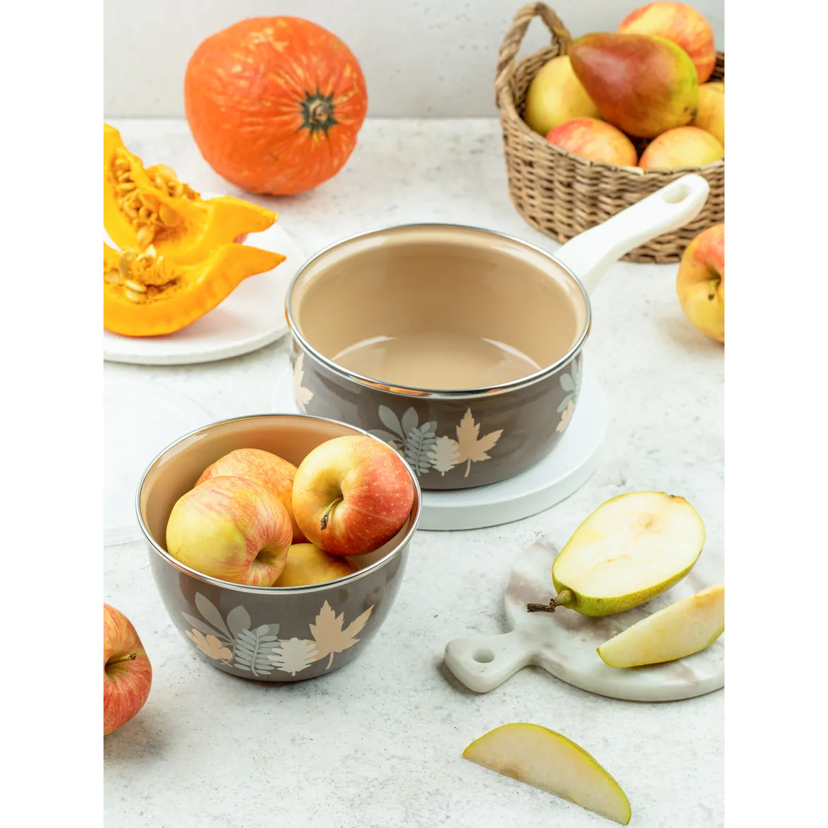 Ковш эмалированный Metrot Осенняя соната 1.6 л 7265