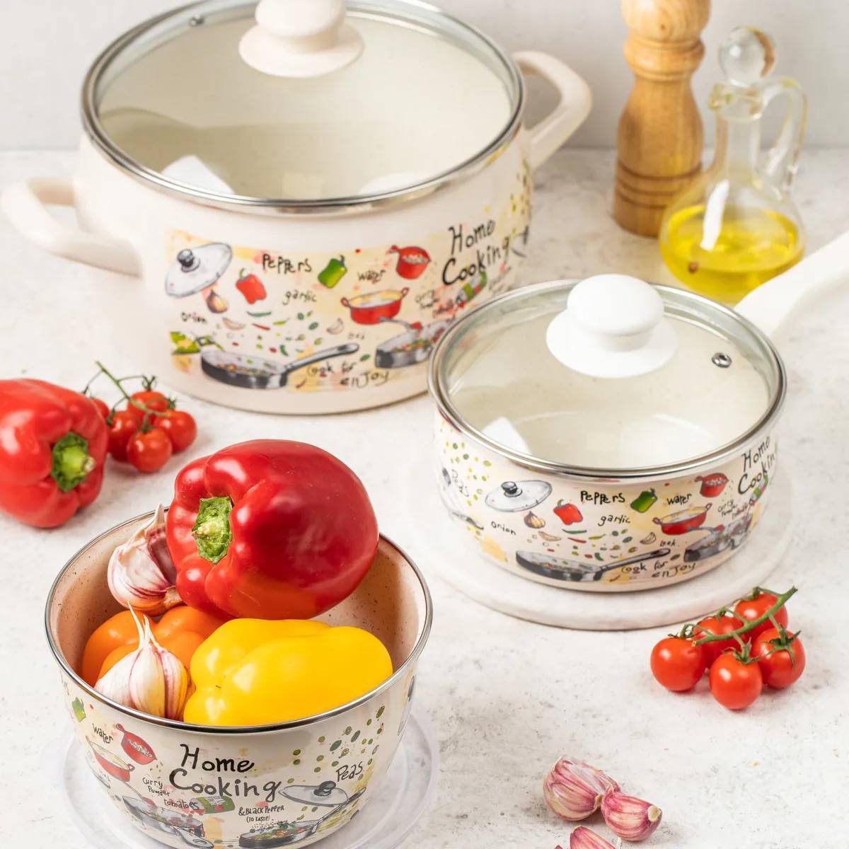 Миска эмалированная Metrot Гурман 1.1 л 7257