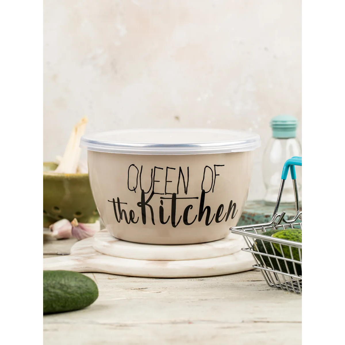 Миска эмалированная Metrot Queen of Kitchen 1.1 л 7239