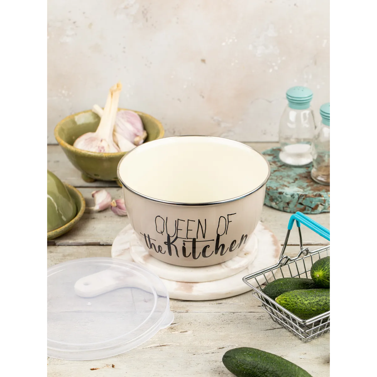 Миска эмалированная Metrot Queen of Kitchen 1.7 л 7240