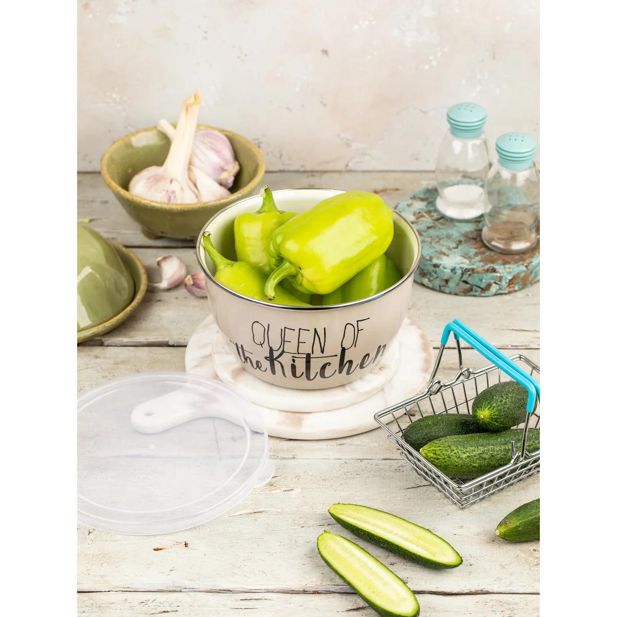 Миска эмалированная Metrot Queen of Kitchen 1.7 л 7240