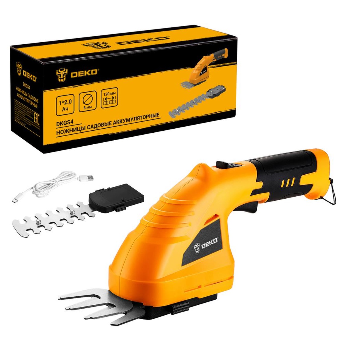Ножницы садовые аккумуляторные DEKO DKGS4 063-4303