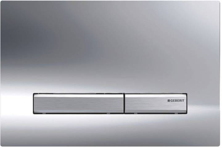 Клавиша смыва Geberit Sigma50 двойной смыв глянцевый хром 115.788.21.2