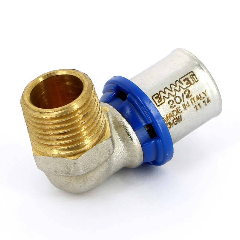 Угольник пресс с наружной резьбой Emmeti Gerapex 20 x 1/2 28101346