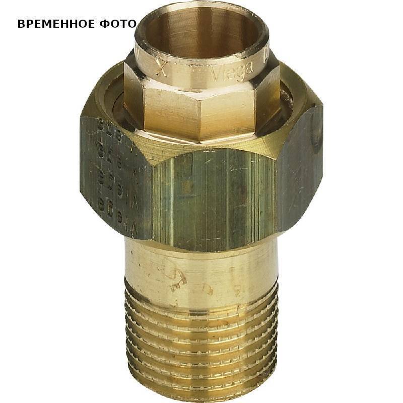 Разъемное соединение Viega Sanpress Н 15 мм x 3/8 бронза 115883