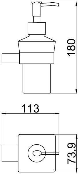 Дозатор для жидкого мыла Allen Brau Infinity белый/хром 6.21006-00