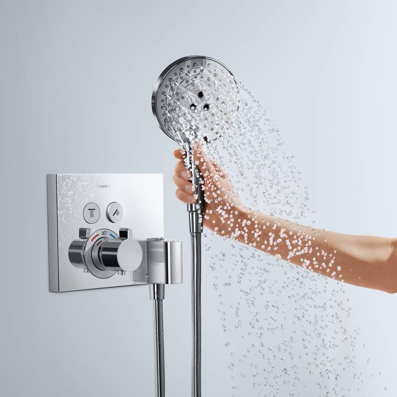 Термостатический смеситель hansgrohe ShowerSelect для 2 потребителей скрытого монтажа хром 15765000
