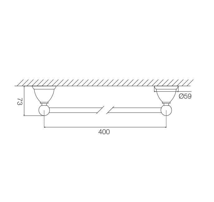 Полотенцедержатель FIMA Carlo Frattini Style 400 мм хром F6040/40CR