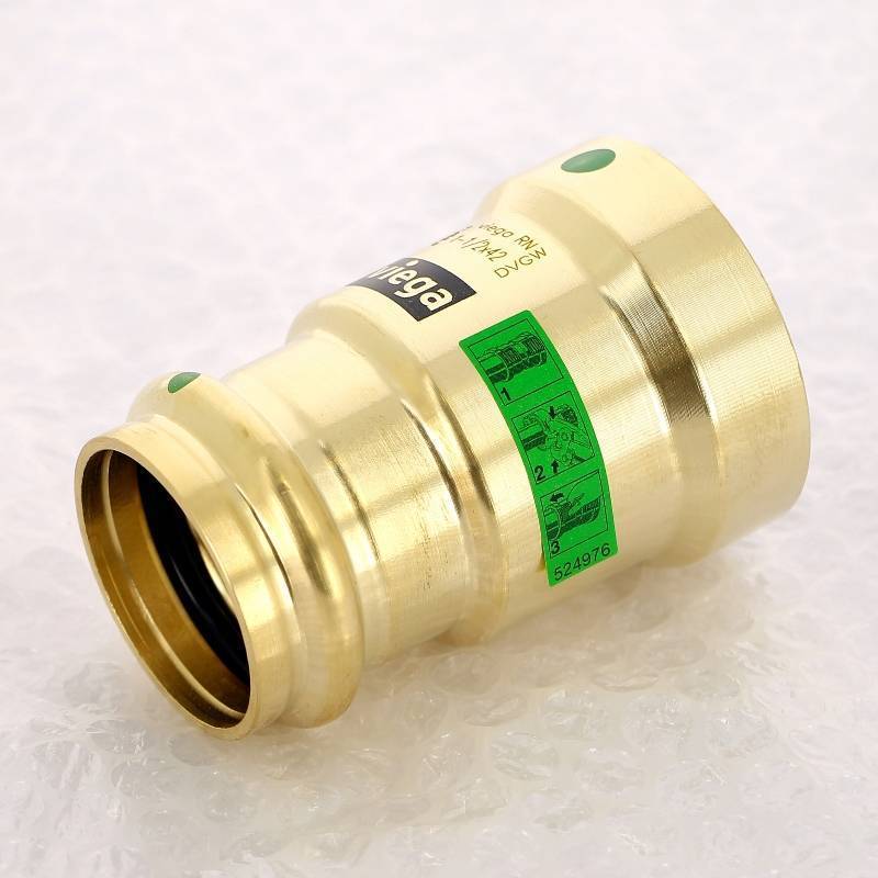 Муфта переходная Viega Megapress с SC-Contur DN40 1 1/2 x 42 мм бронза 736316