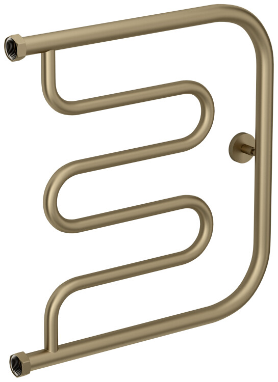 Полотенцесушитель водяной Сунержа Лира 500x500 мм золотой шелк 3240115050